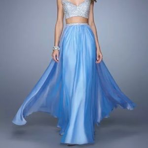 NWT - Periwinkle Embellished Two-Piece Gown - Size 6